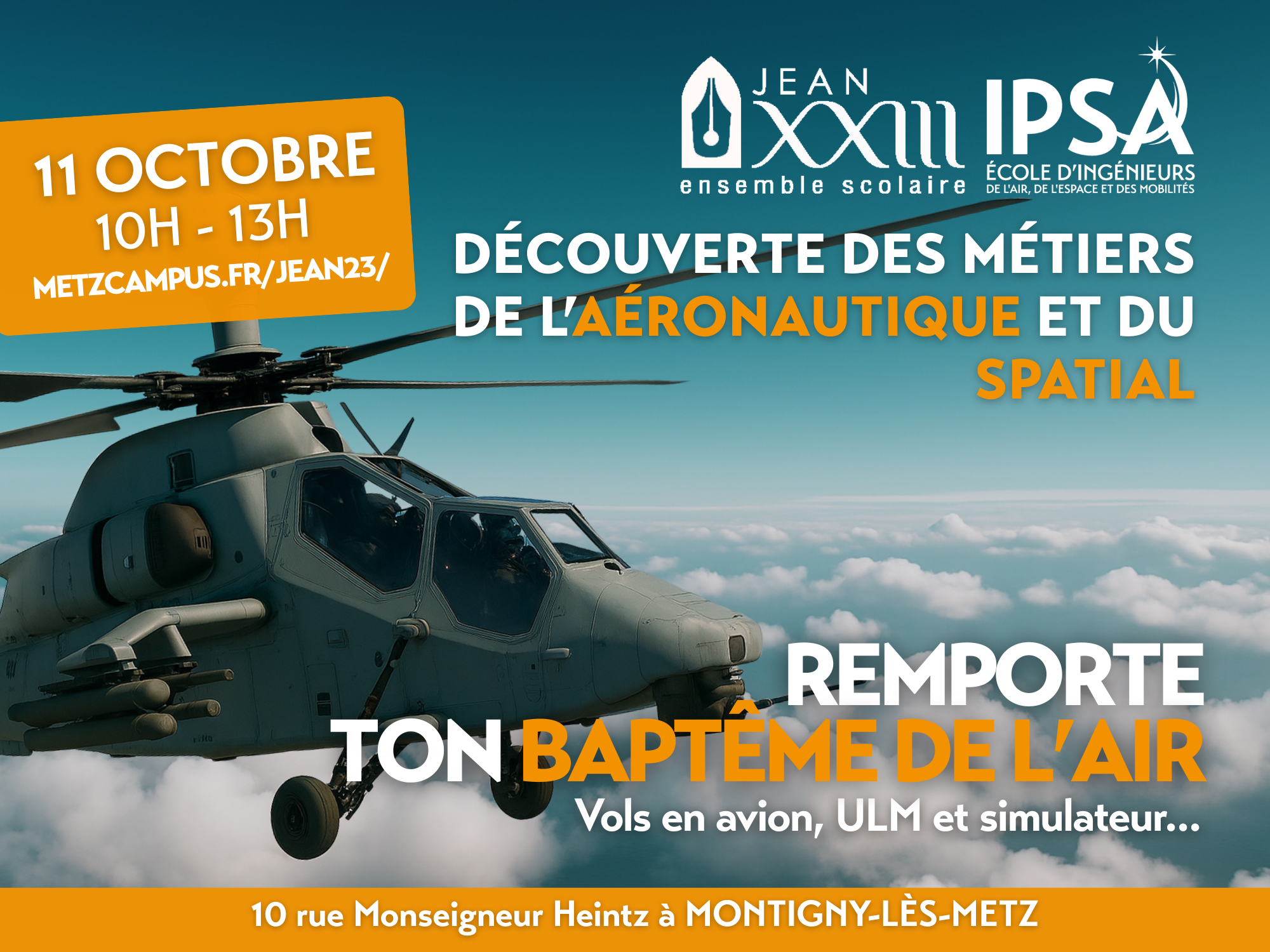 Save The Date : IPSA - Bapteme de l'air - Aéronautique